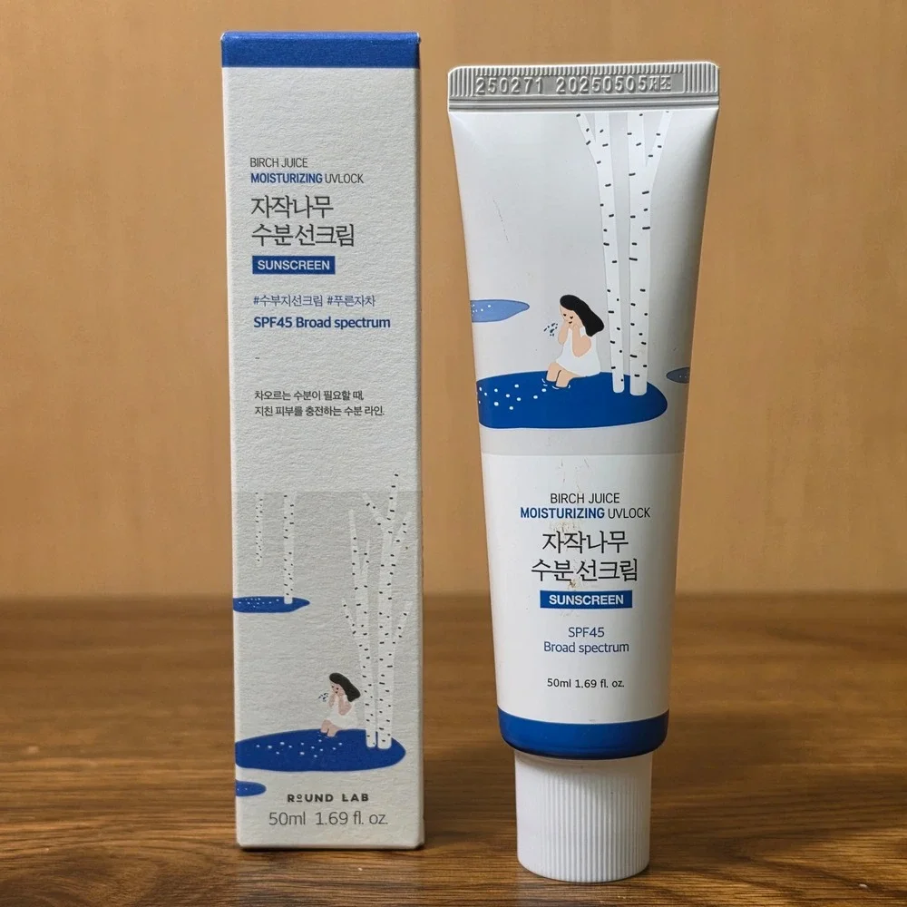 Round Lab Birch Juice Moisturizing UVLOCK Sunscreen SPF45 50ml New Sealed 2027